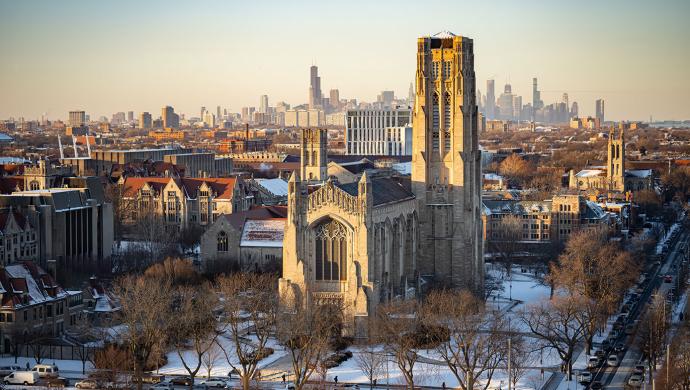 Rockefeller Chapel in the winter