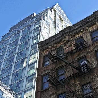 Old and new buildings