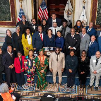 Group photo at White House event 