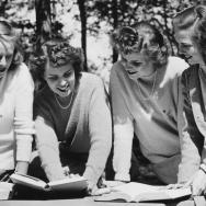 UChicago students read on campus in an undated photo