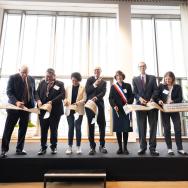 Center in Paris ribbon-cutting ceremony