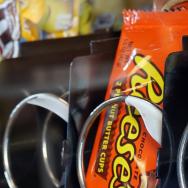 Candy in a vending machine