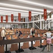 Artist rendering of college houses